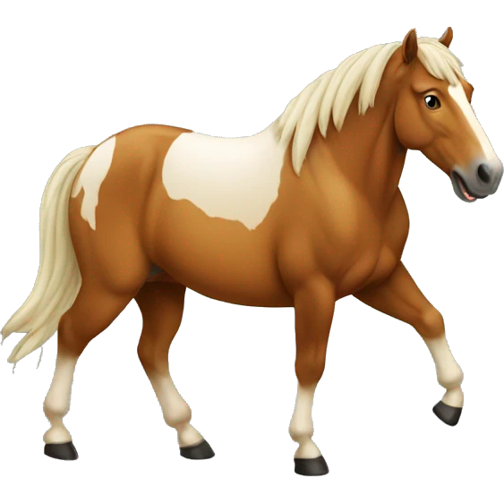 Horse with beer emoji