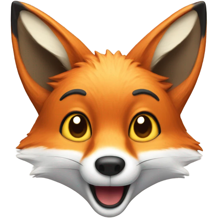 Fox singing  emoji