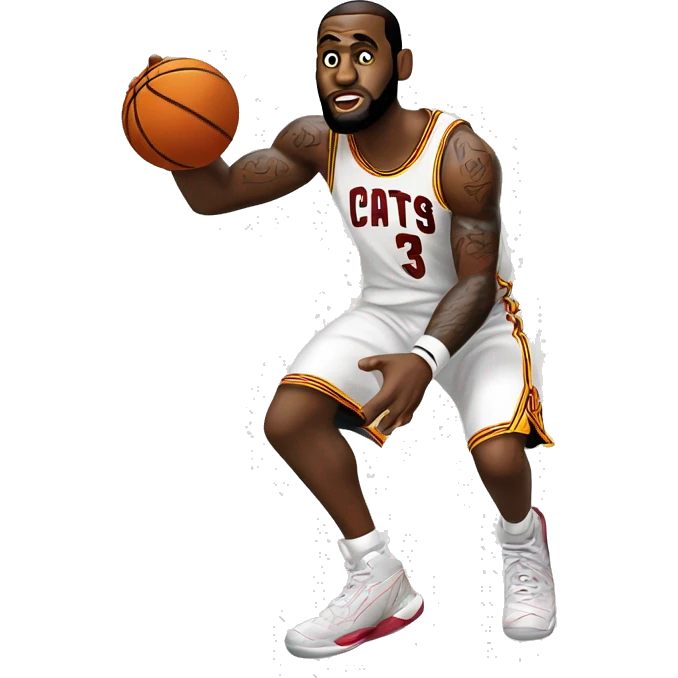 Lebron james shooting basketball emoji