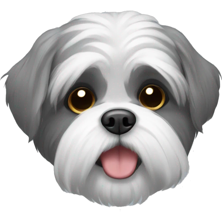 Grey shi tzu emoji
