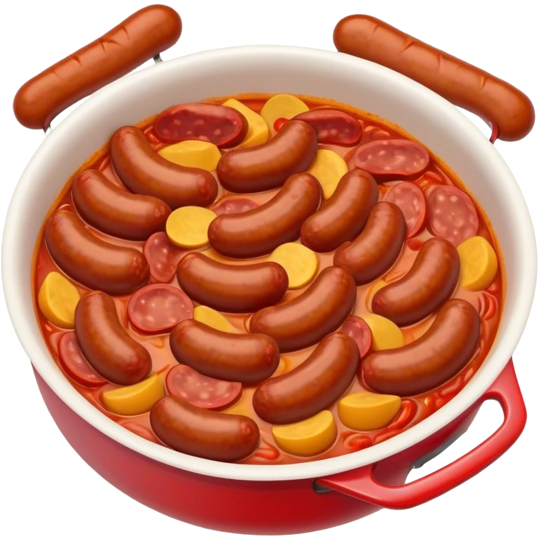 Cinematic Realistic Chorizo Dish Emoji, featuring spicy, robust sausage slices rendered with vivid textures and dynamic, appetizing lighting. emoji