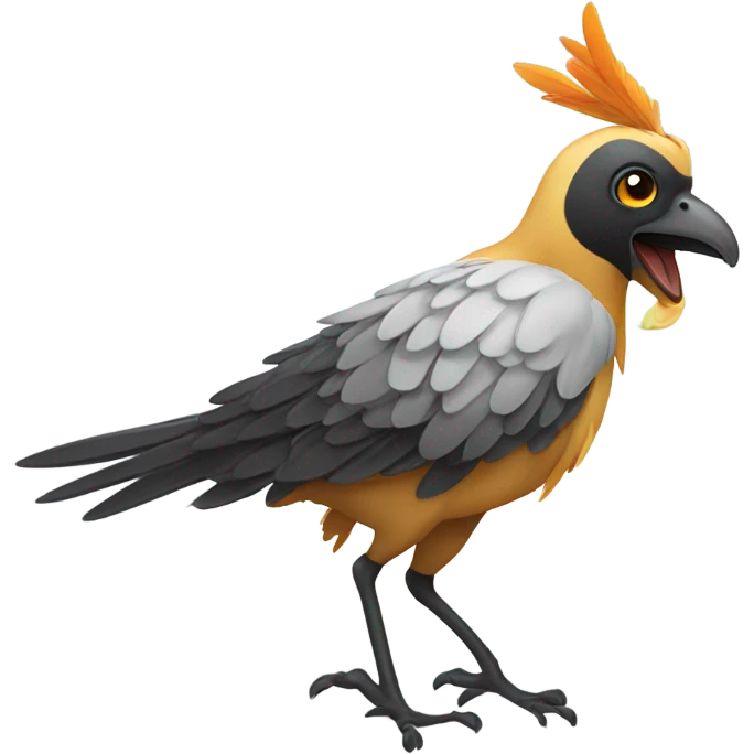 Greg morphing into a bird emoji