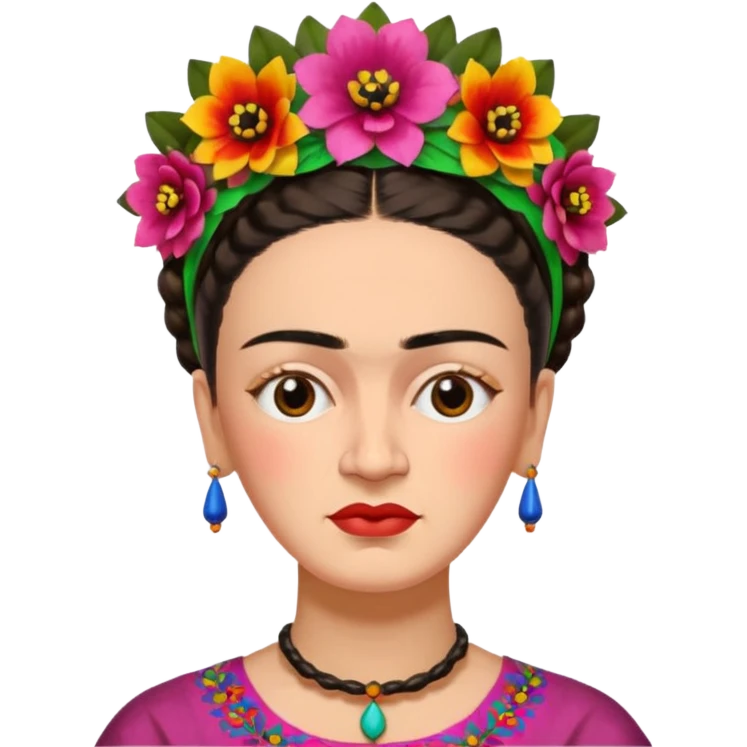 Frida Kahlo painting emoji