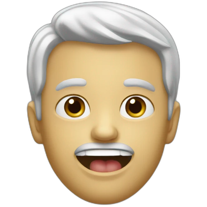 Un homme qui dit ma bite emoji