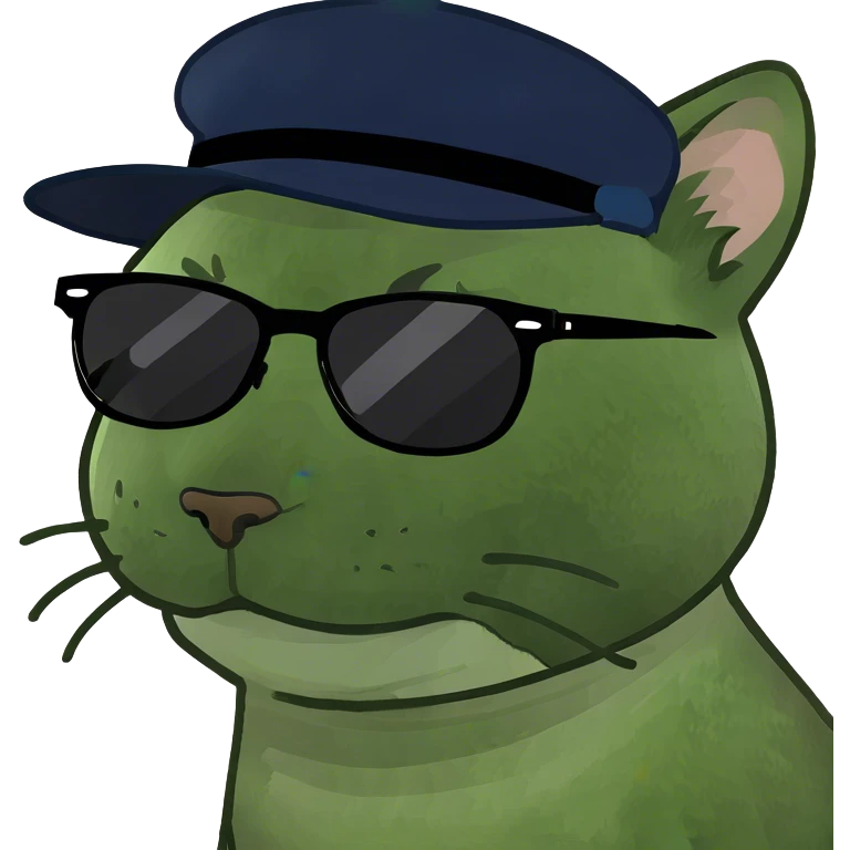 Cat with sunglasses emoji