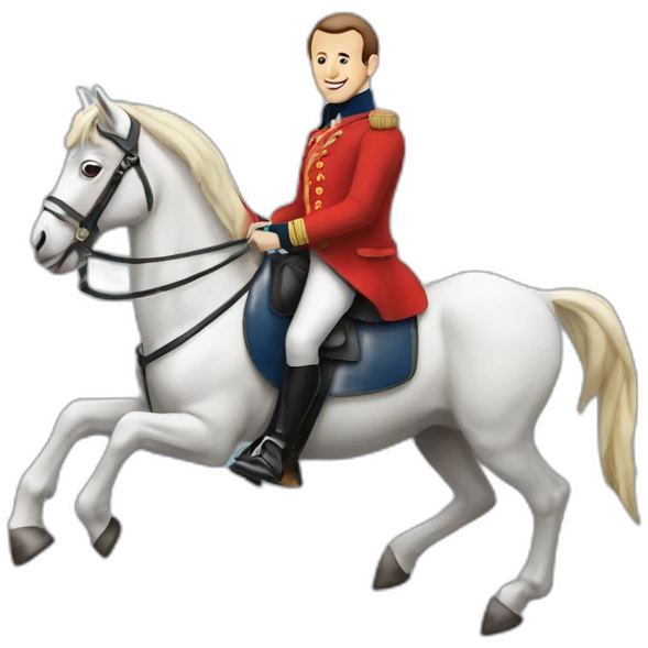 MACRON SUR UN CHAMEAU emoji