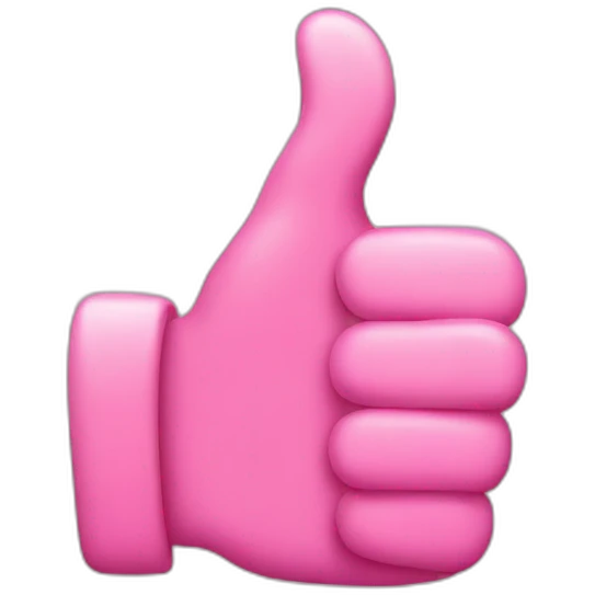 pink thumbs up emoji