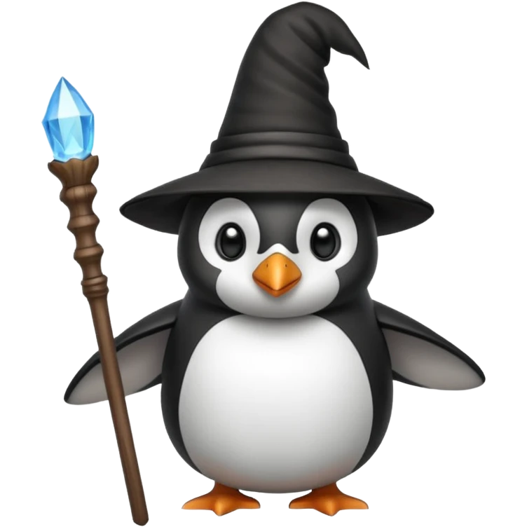 Penguin Wizard emoji