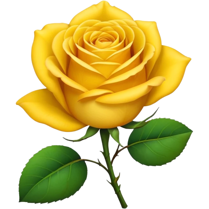 Yellow rose emoji