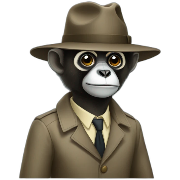gibbon detective emoji
