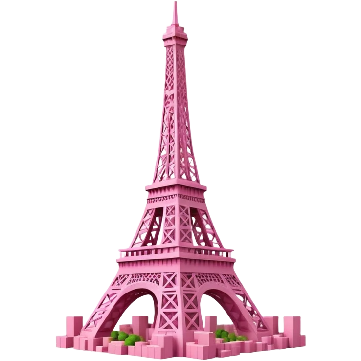  eiffel tower made of SPAM meat city landscape  emoji