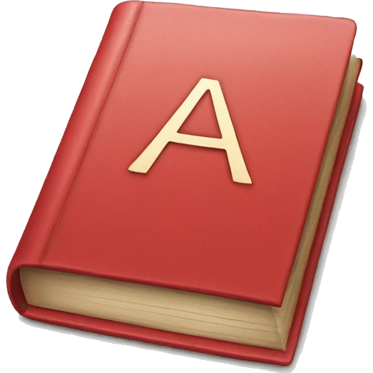 a book with red cover emoji