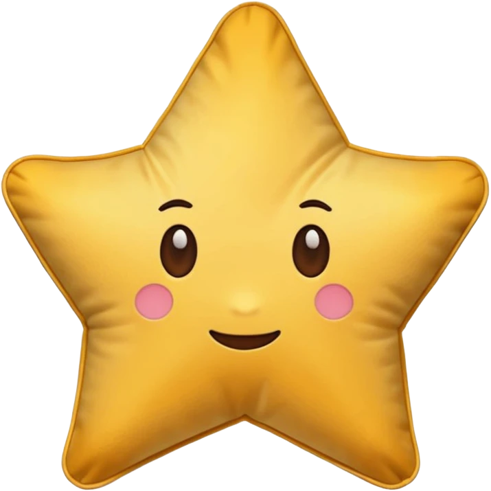 star shaped pillow  emoji