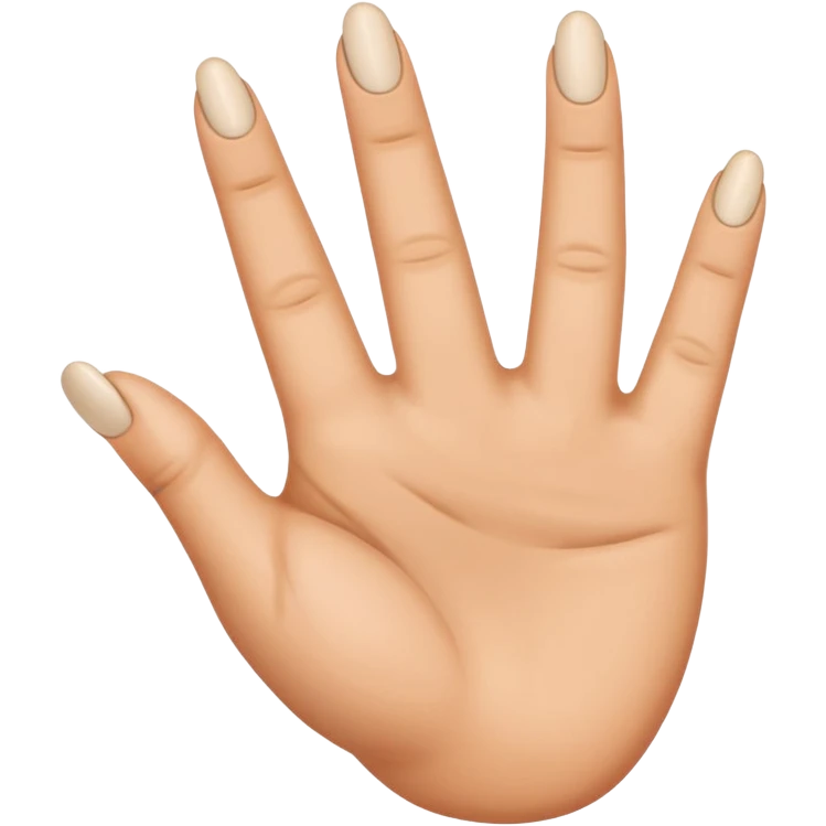 the 2 middle fingers inside an oval shaped hold emoji
