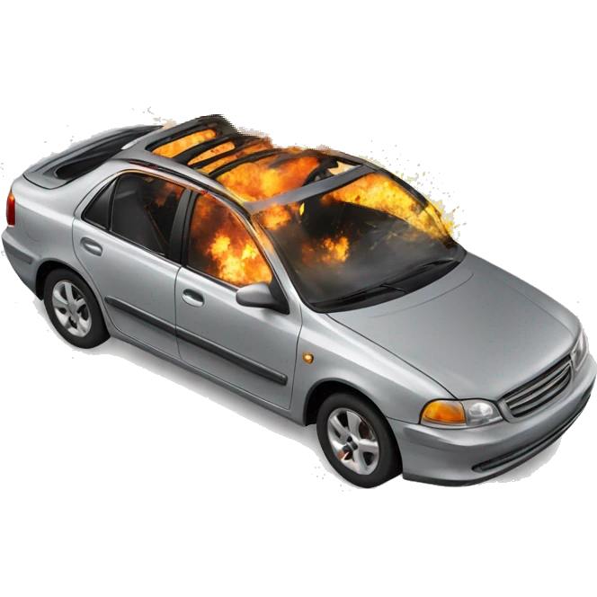 Car exploded  emoji
