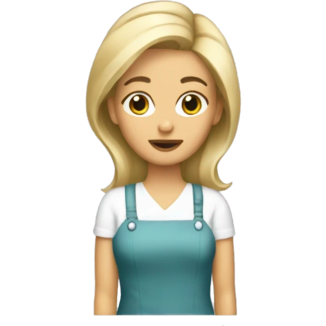 dirty blond hair dresser emoji