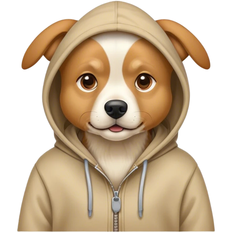 Dog with a hoody emoji