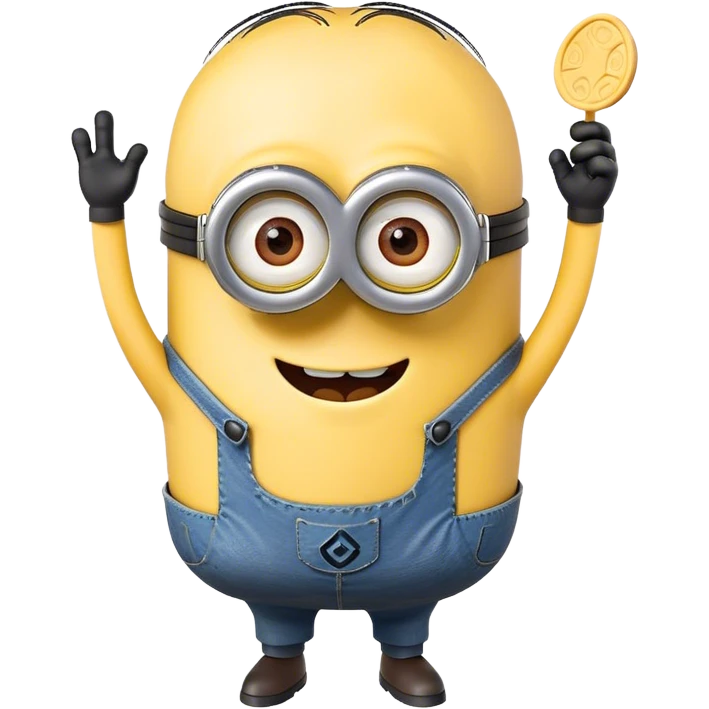 Minion with a chip emoji