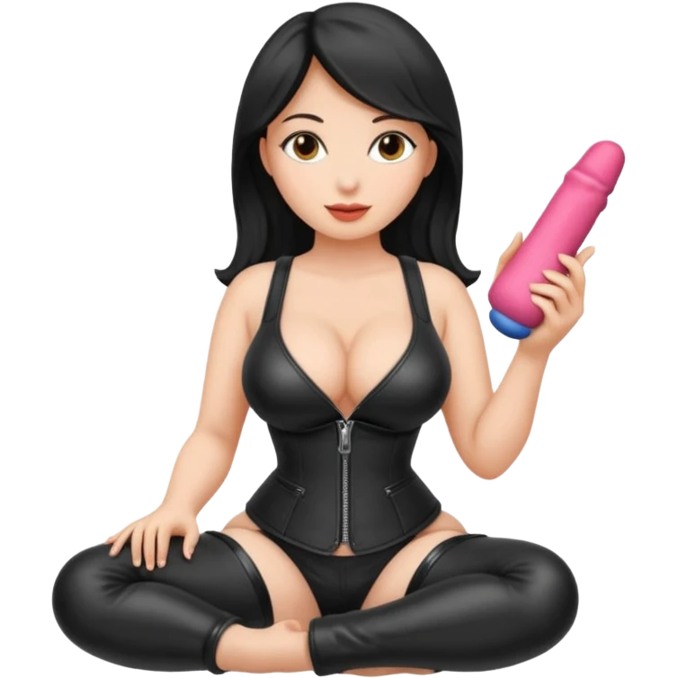 Realistic Nudes big titts woman sitting on a dildo emoji