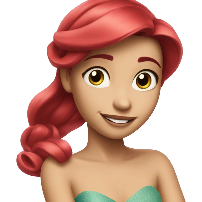Ariel with Inside out 2 Joy emoji