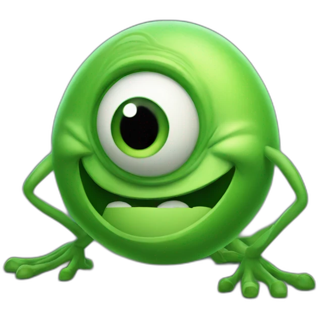Black mike wazowski emoji