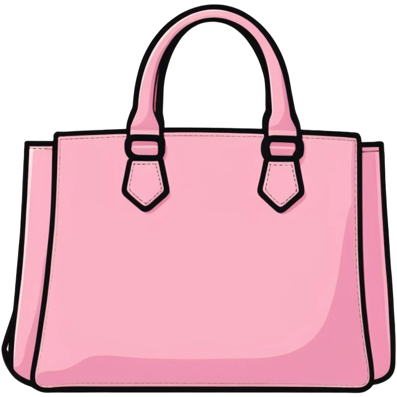 pink handbag emoji
