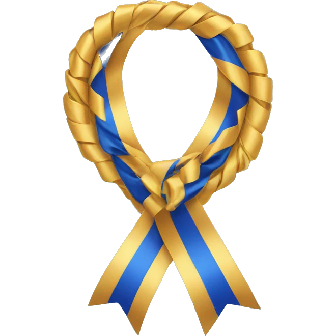 blue ribbon emoji