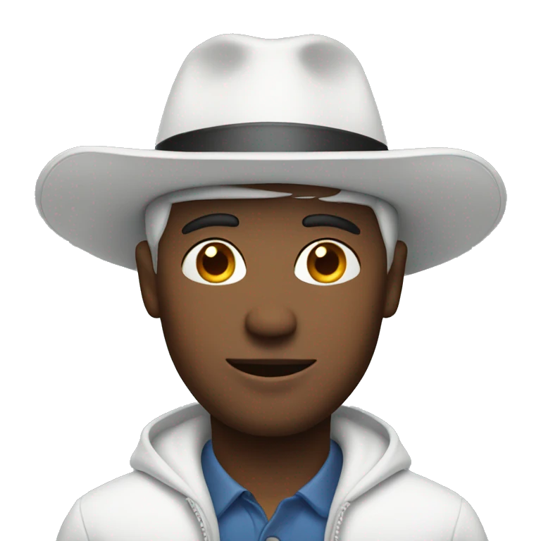 Man with white hat emoji