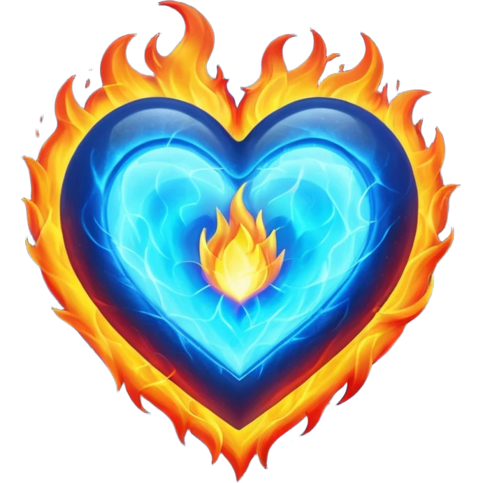 ❤️‍🔥💙 emoji