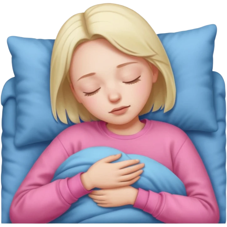 sleeping pink sweatshirt emoji