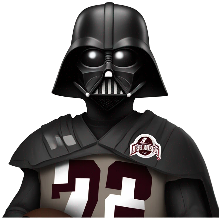 Darth Vader with a Johnny manziel Texas a&m jersey emoji
