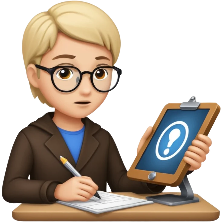 mysteriously planning  emoji