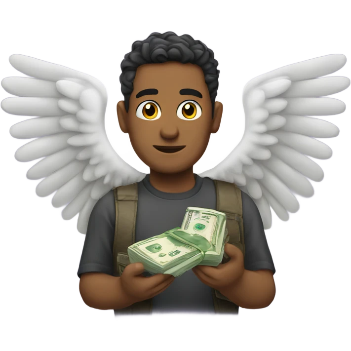 Dinero con alas  emoji