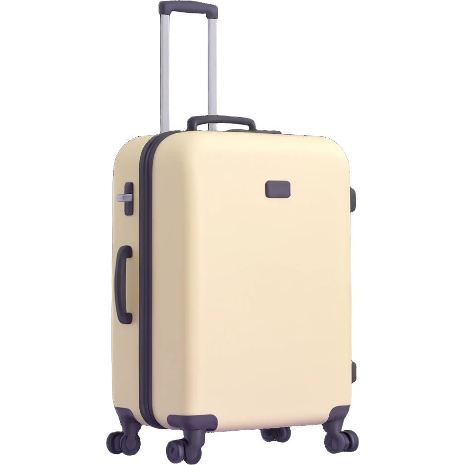 aesthetic ivory minimal suircase with wheels emoji