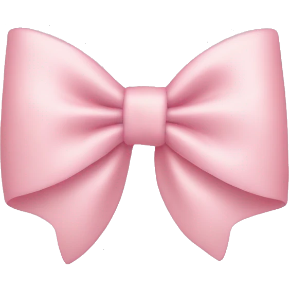 light pink bow on light pink bow emoji