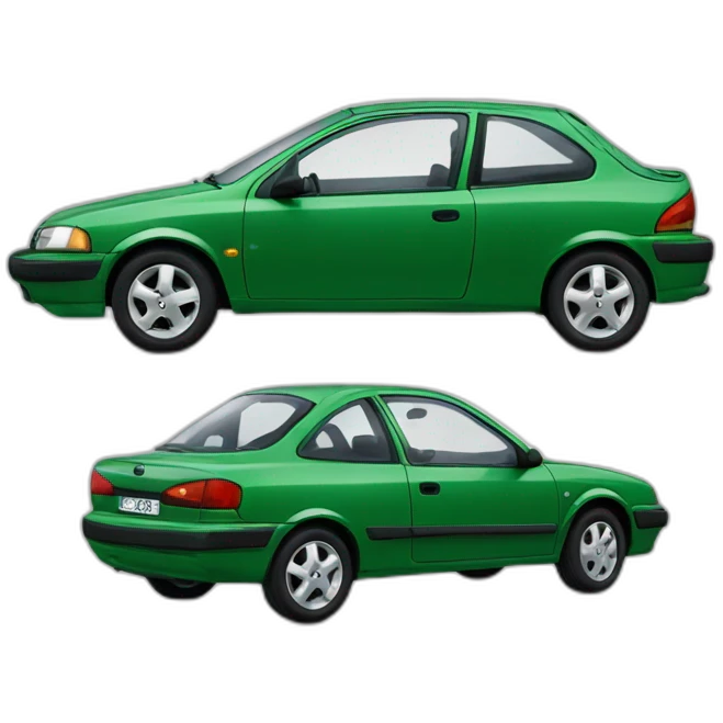 Green Opel Astra Merit 1997 emoji