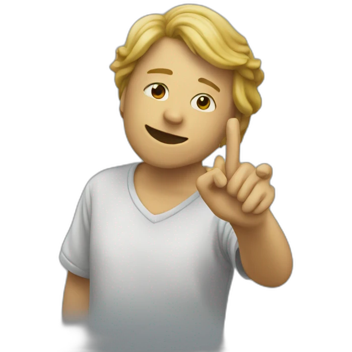 Une personne qui dab emoji