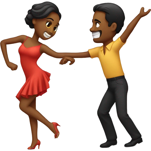 a couple dancing salsa emoji