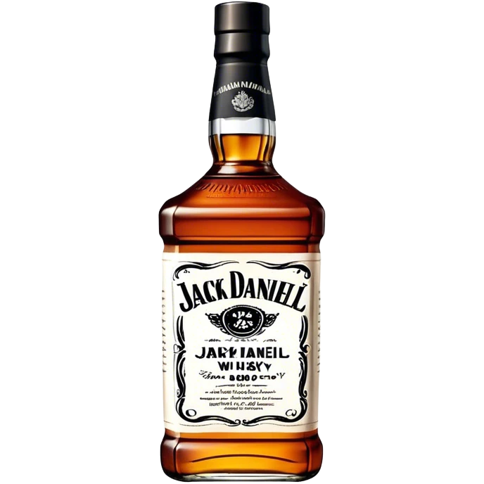  Jack Daniel whisky fat bottle, single bottle emoji