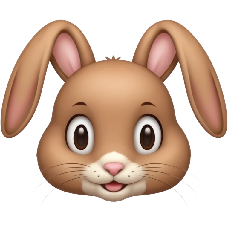 cute, smiling, friendly skinny bunny emoji