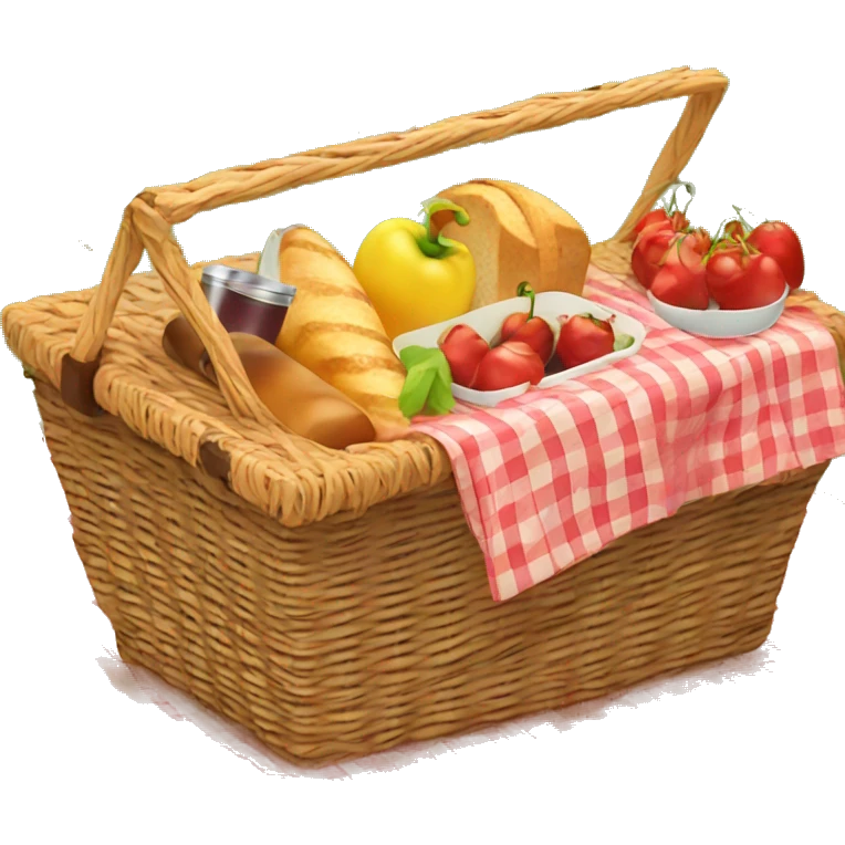 Picnic basket,  emoji