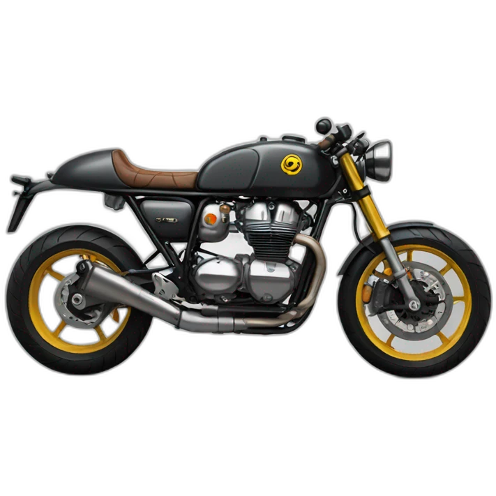 Motorcycle cafe racer emoji