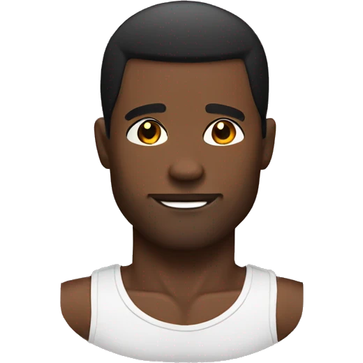 Black muscular man  emoji