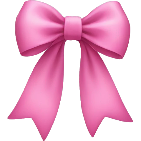 pink bow emoji
