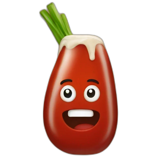 pickel with ketchup emoji