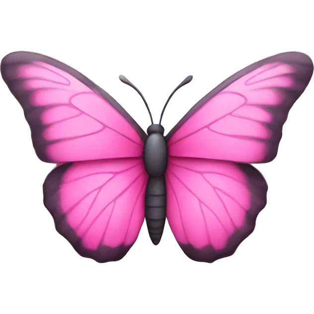 Pink butterfly emoji