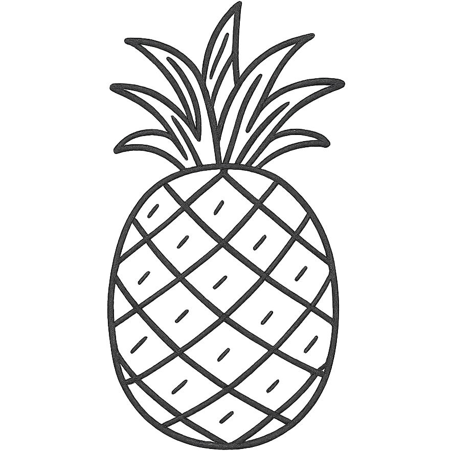 A pineapple emoji