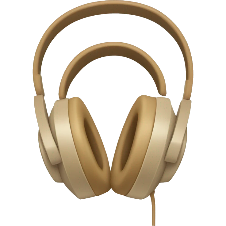 beige headphones emoji