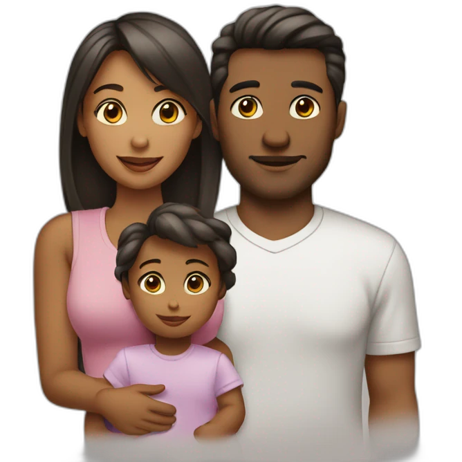 1 man 1 woman 1 girl 1 baby emoji