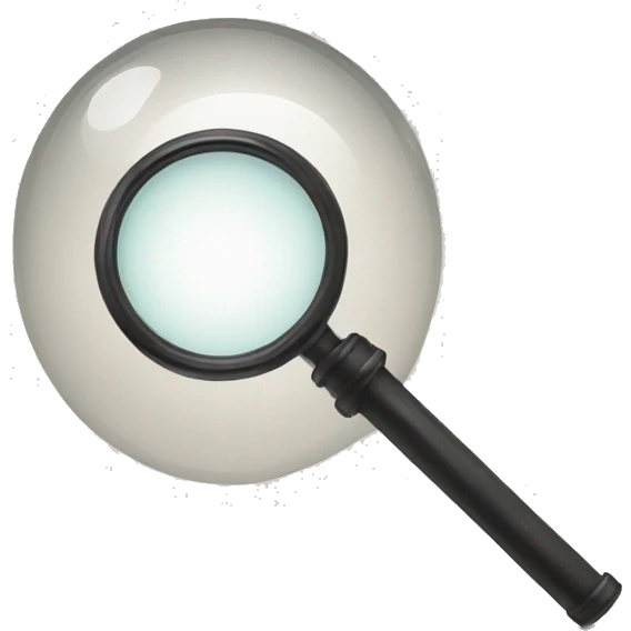 magnifying glass emoji